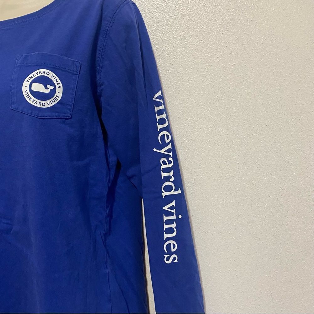 VINEYARD VINES Blue Crewneck Long Sleeve Shirt - Picture 6 of 10